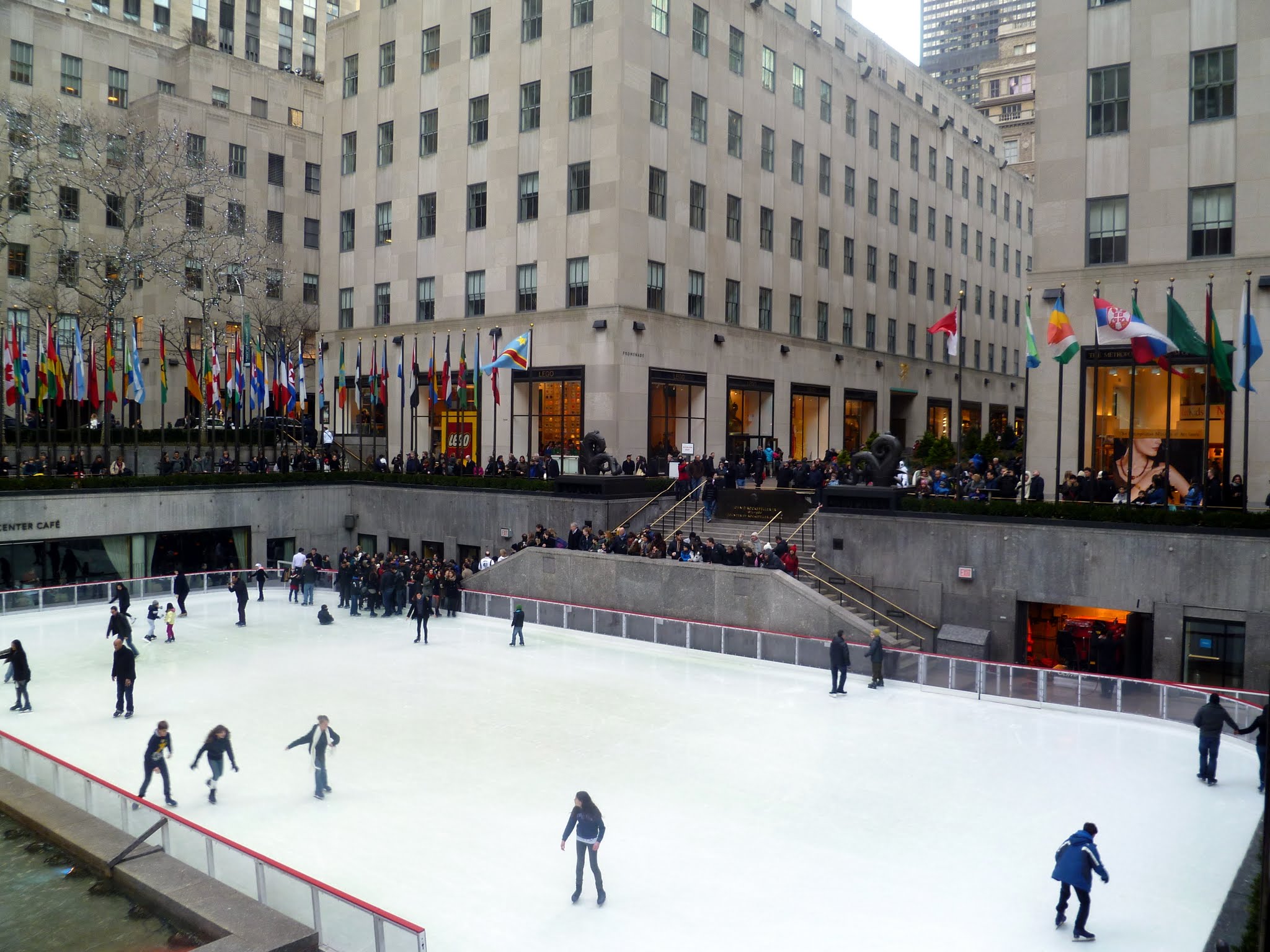 La patinoire du Rockefeller Center