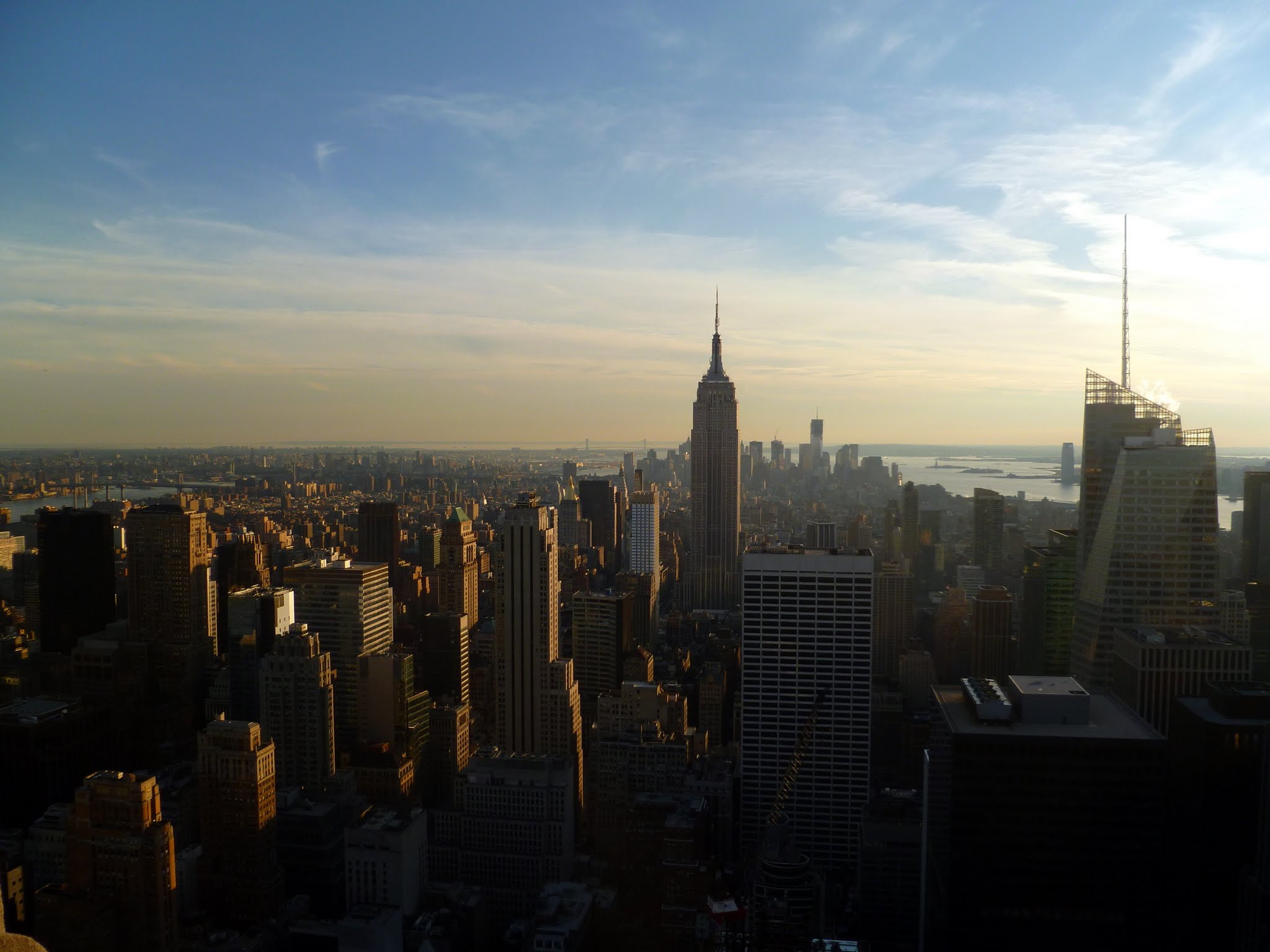 Coucher de soleil sur Manhattan