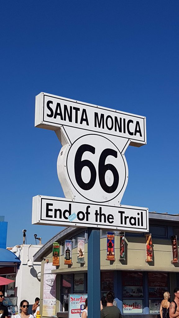 La route 66 à Santa Monica