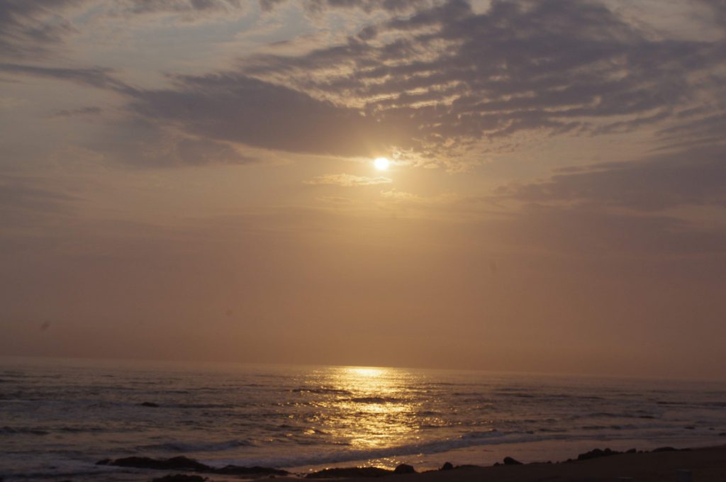 Coucher de soleil sur Swakopmund