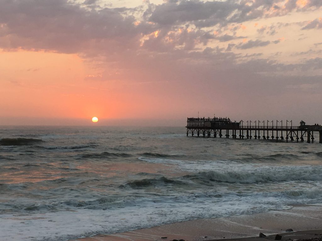 Coucher de soleil sur Swakopmund