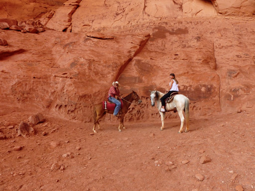 Randonnée à cheval à Monument Valley