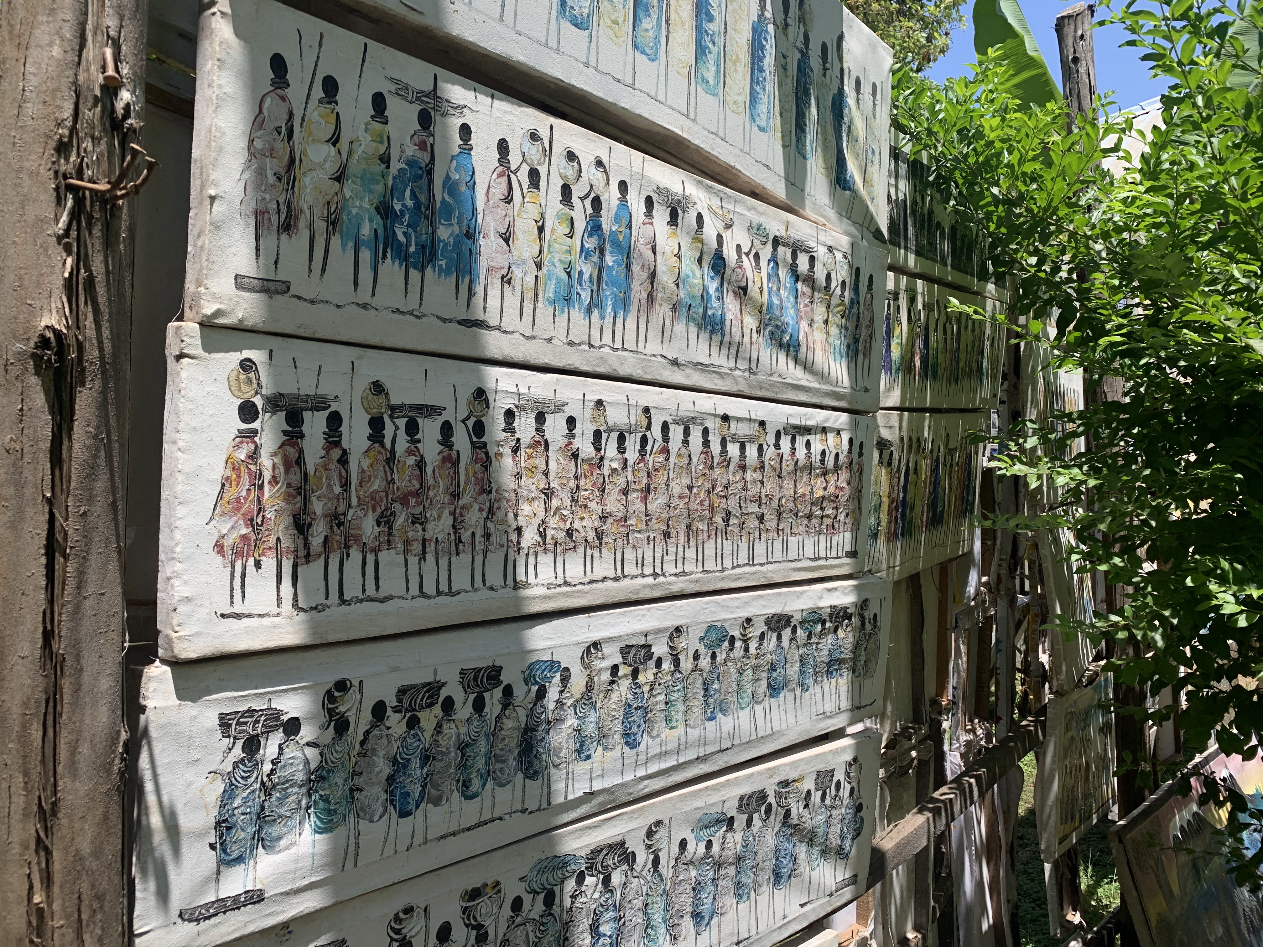 Atelier de peinture à Mto Wa Mbu