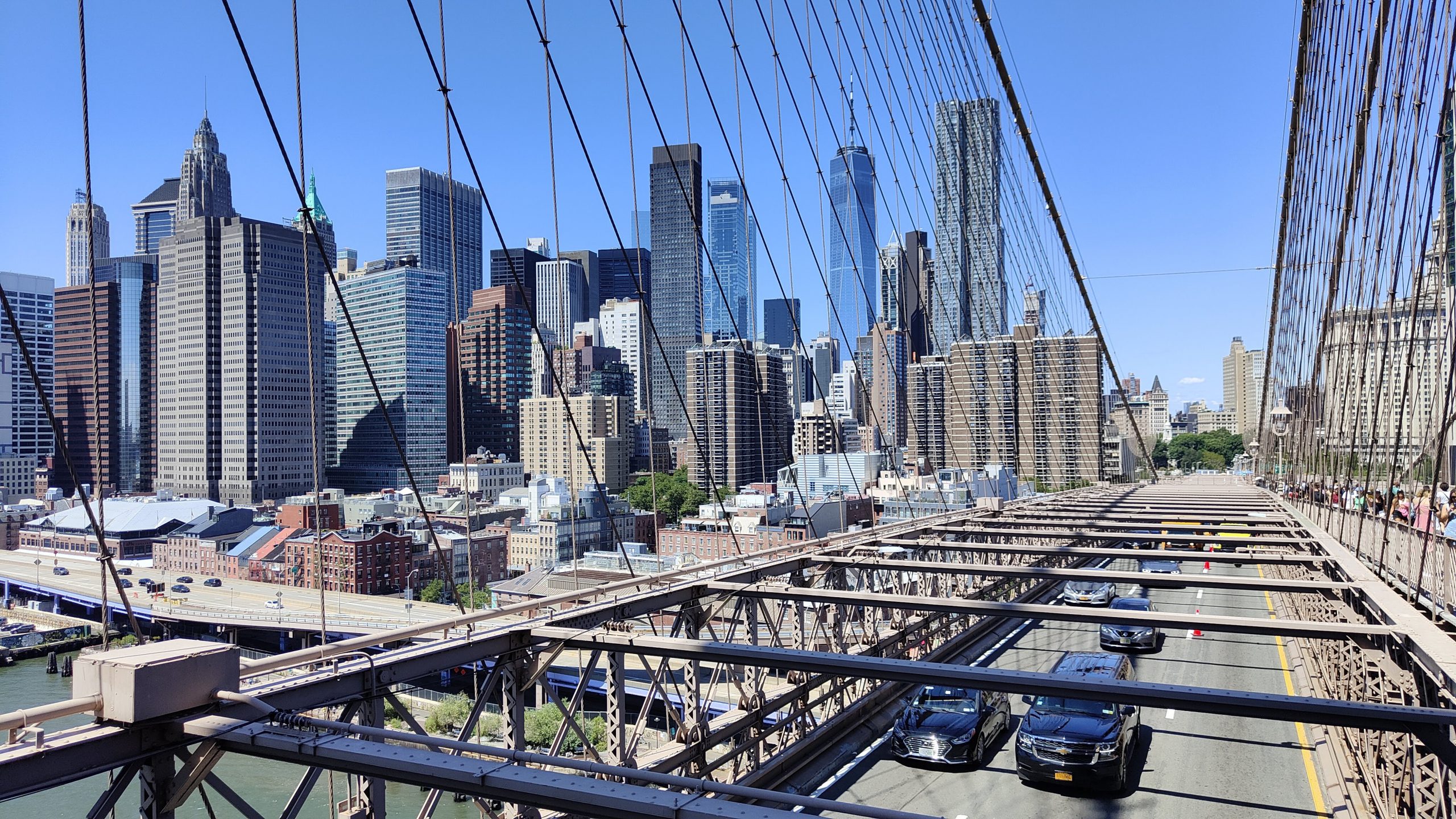 Sur le Brooklyn Bridge