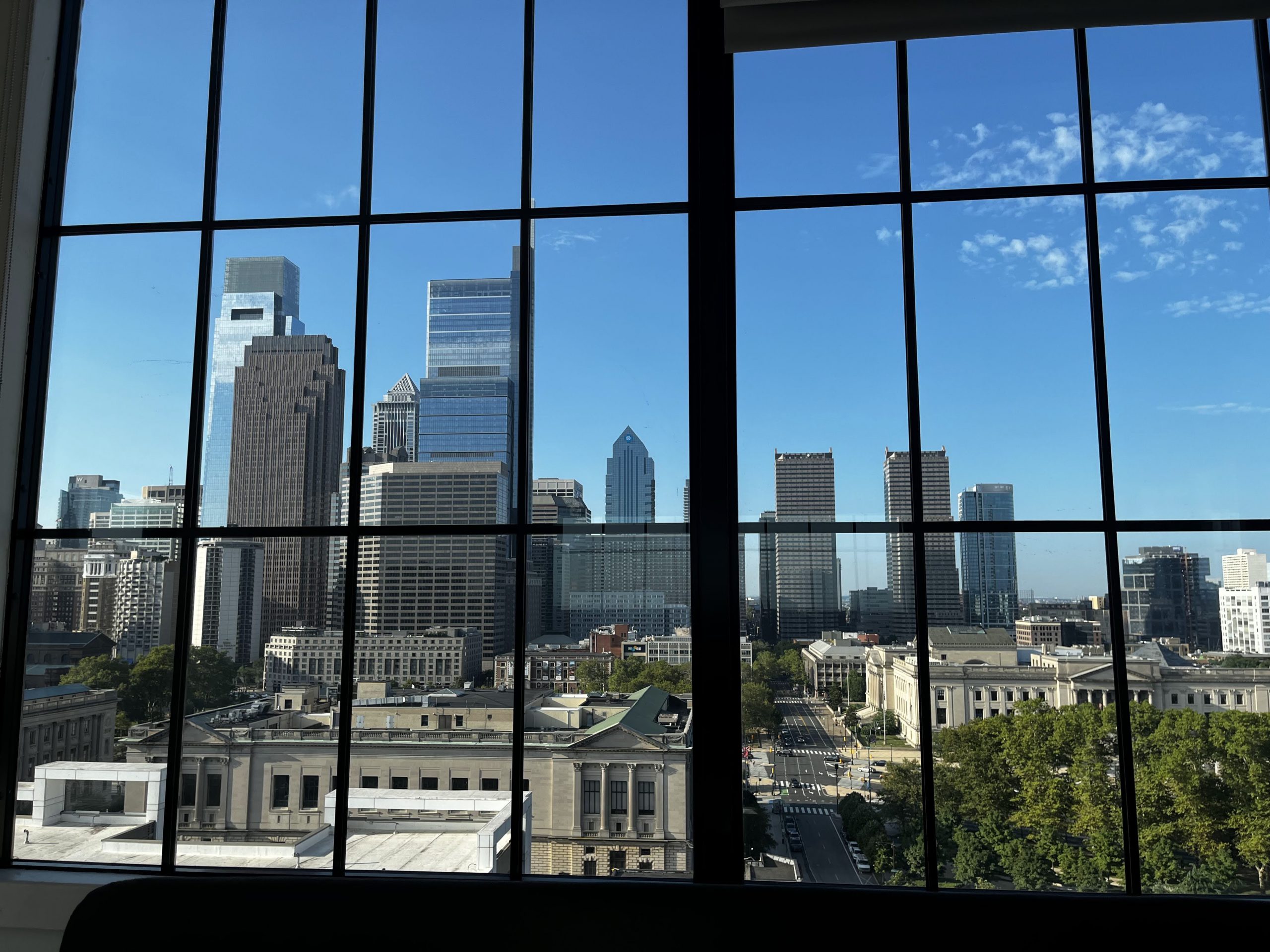 Vue depuis le Sonder Tidewater à Philadelphie
