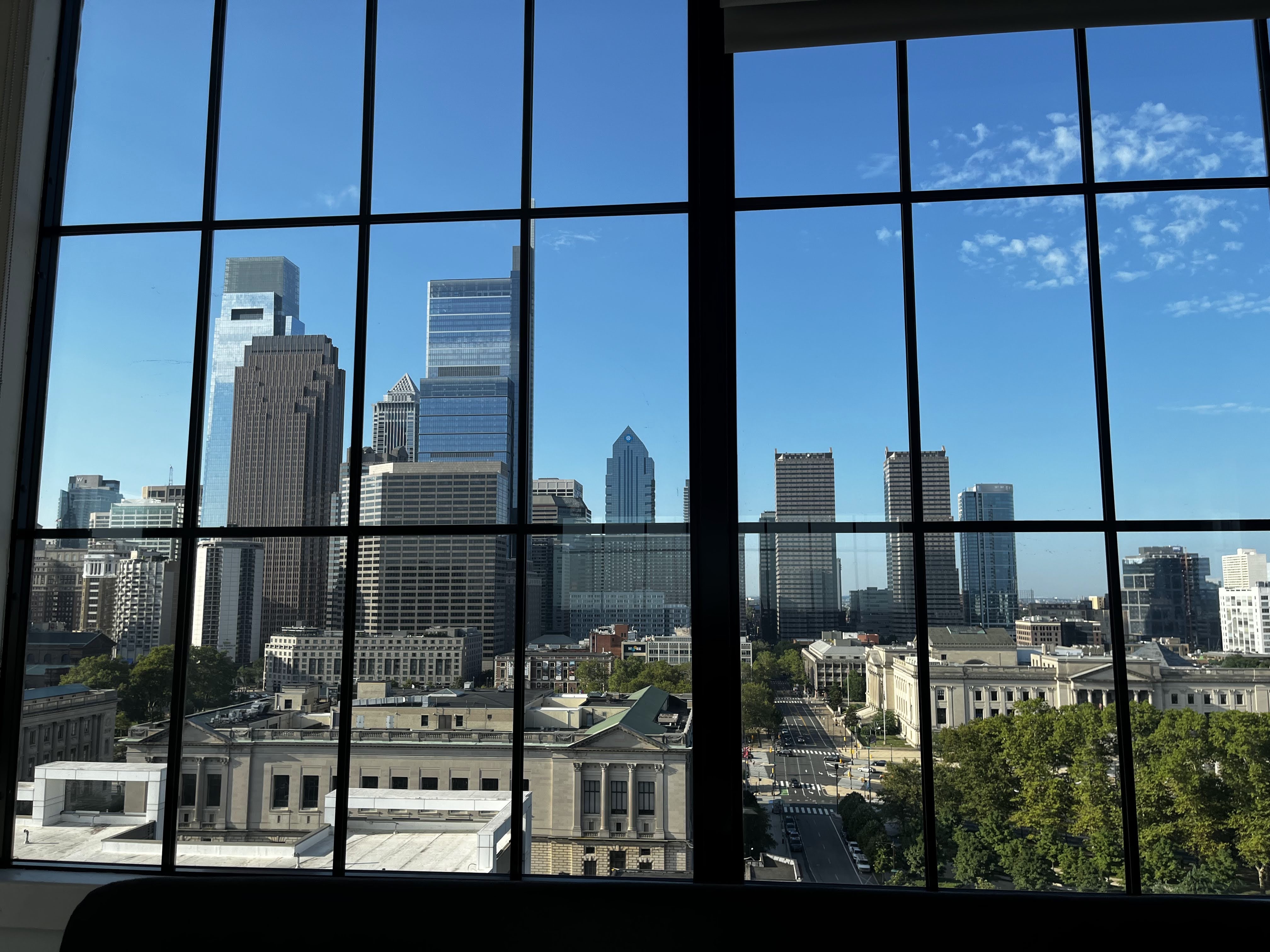 Vue depuis le Sonder Tidewater à Philadelphie