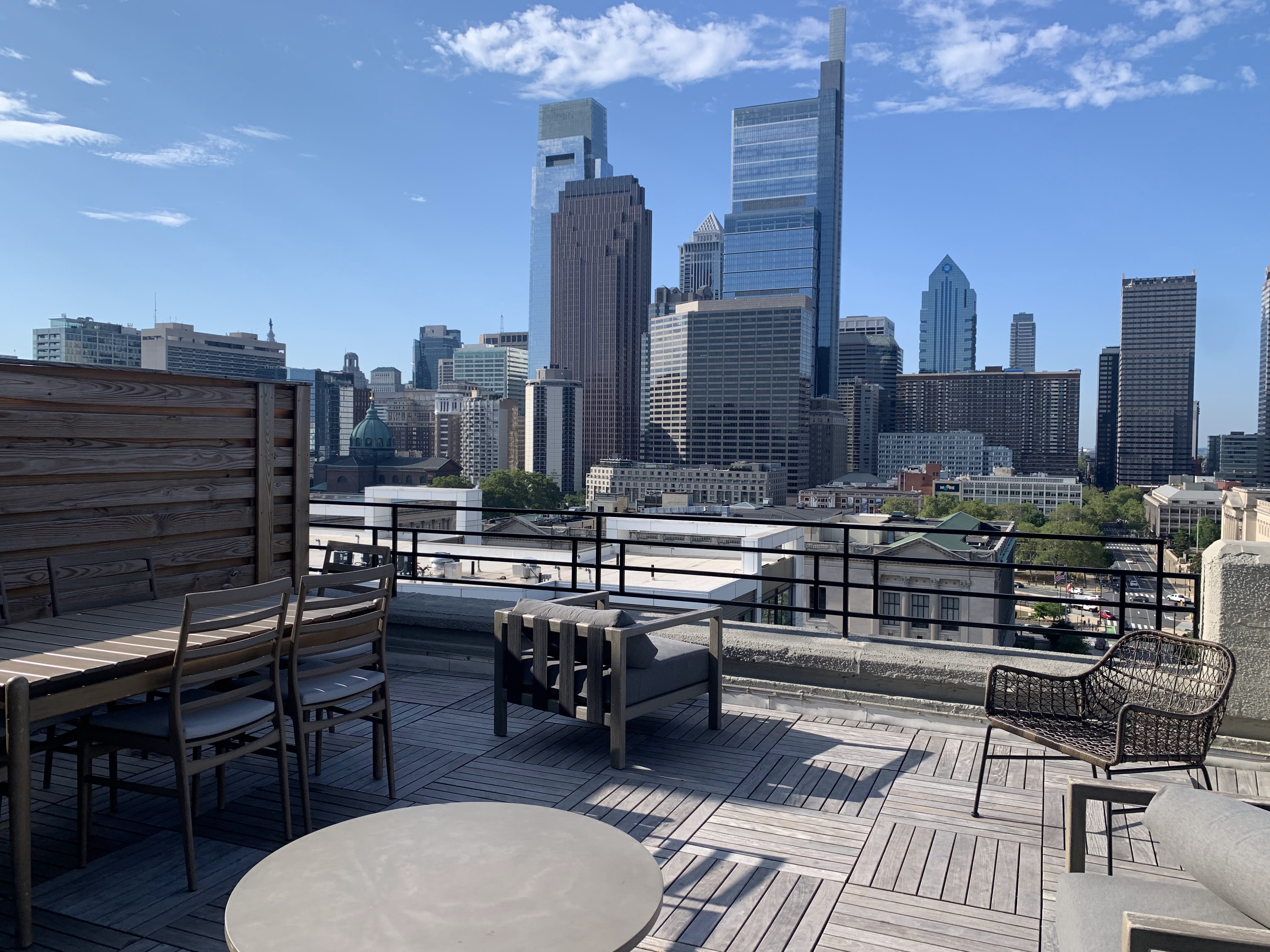 Vue depuis le Sonder Tidewater à Philadelphie