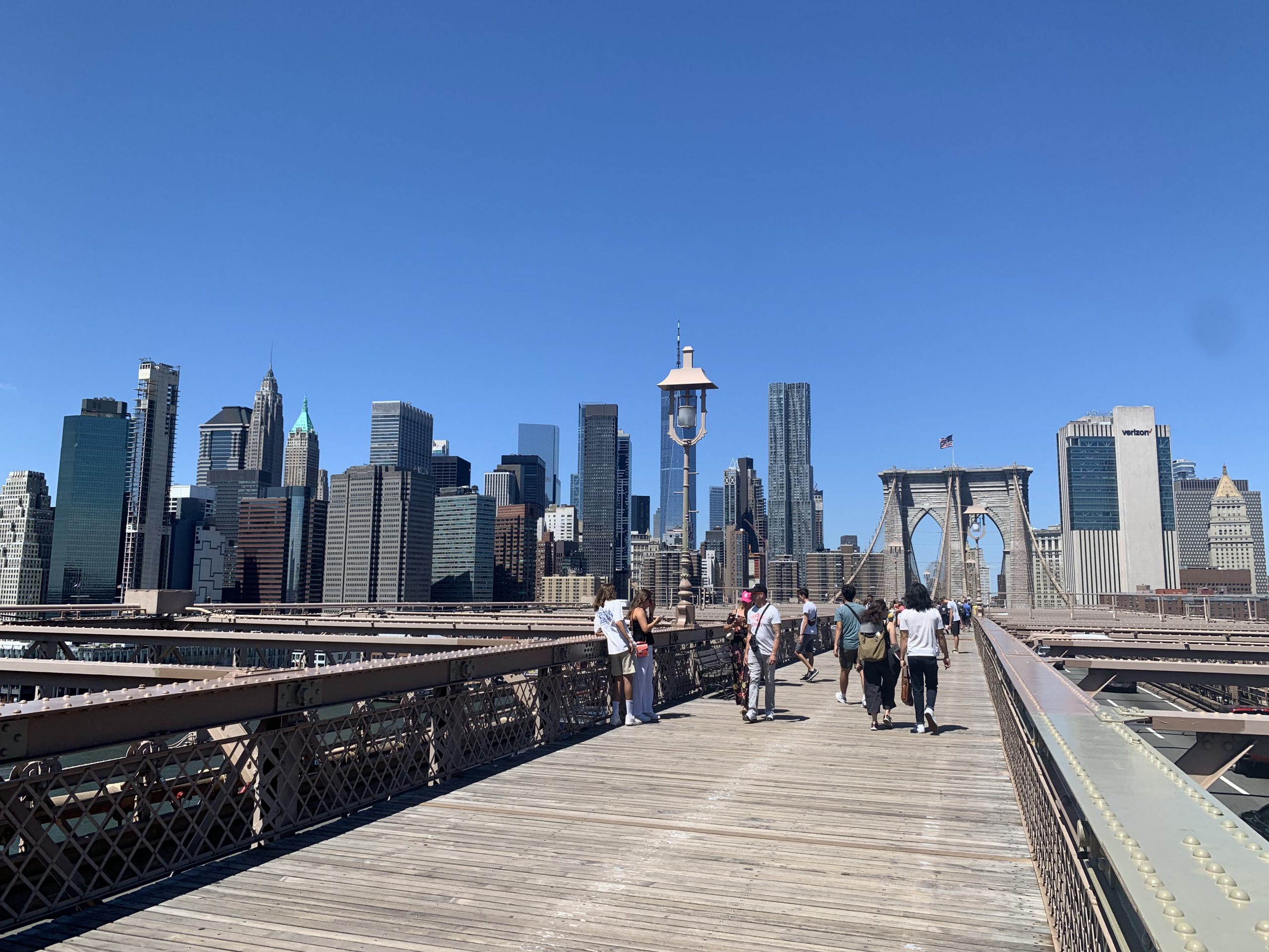 Sur le Brooklyn Bridge