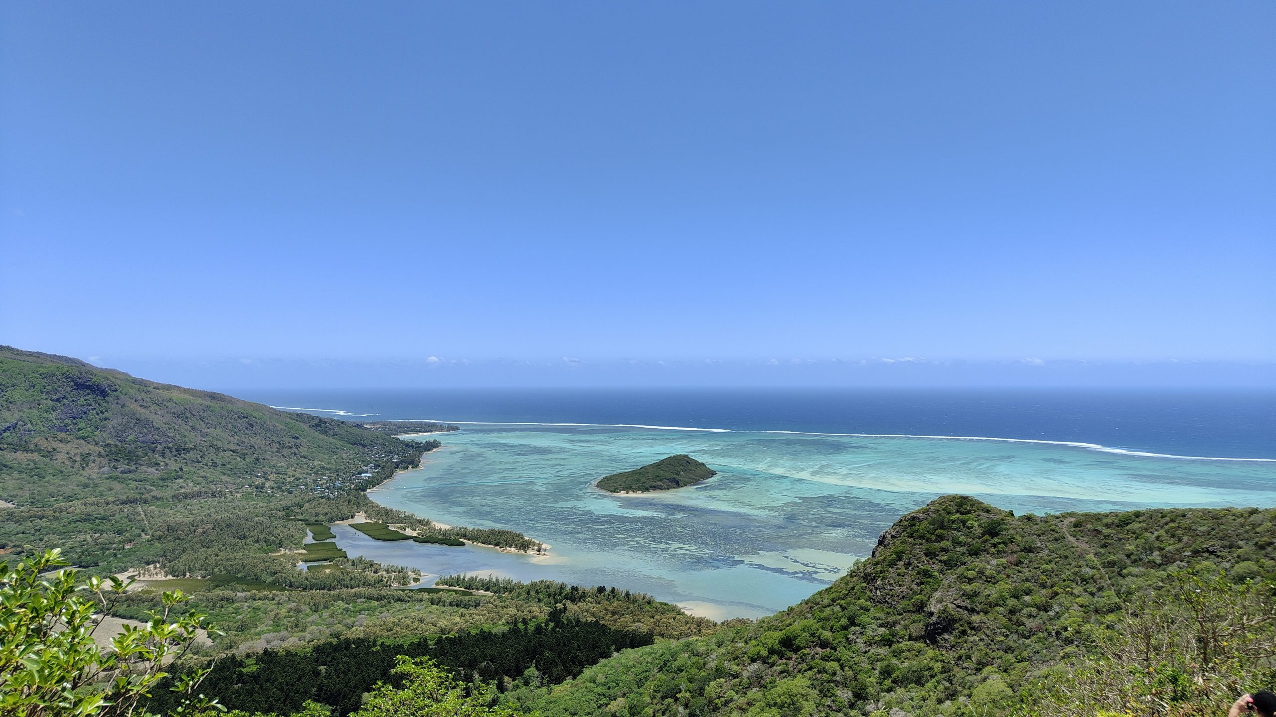 Le Morne Brabant, vue vers le sud