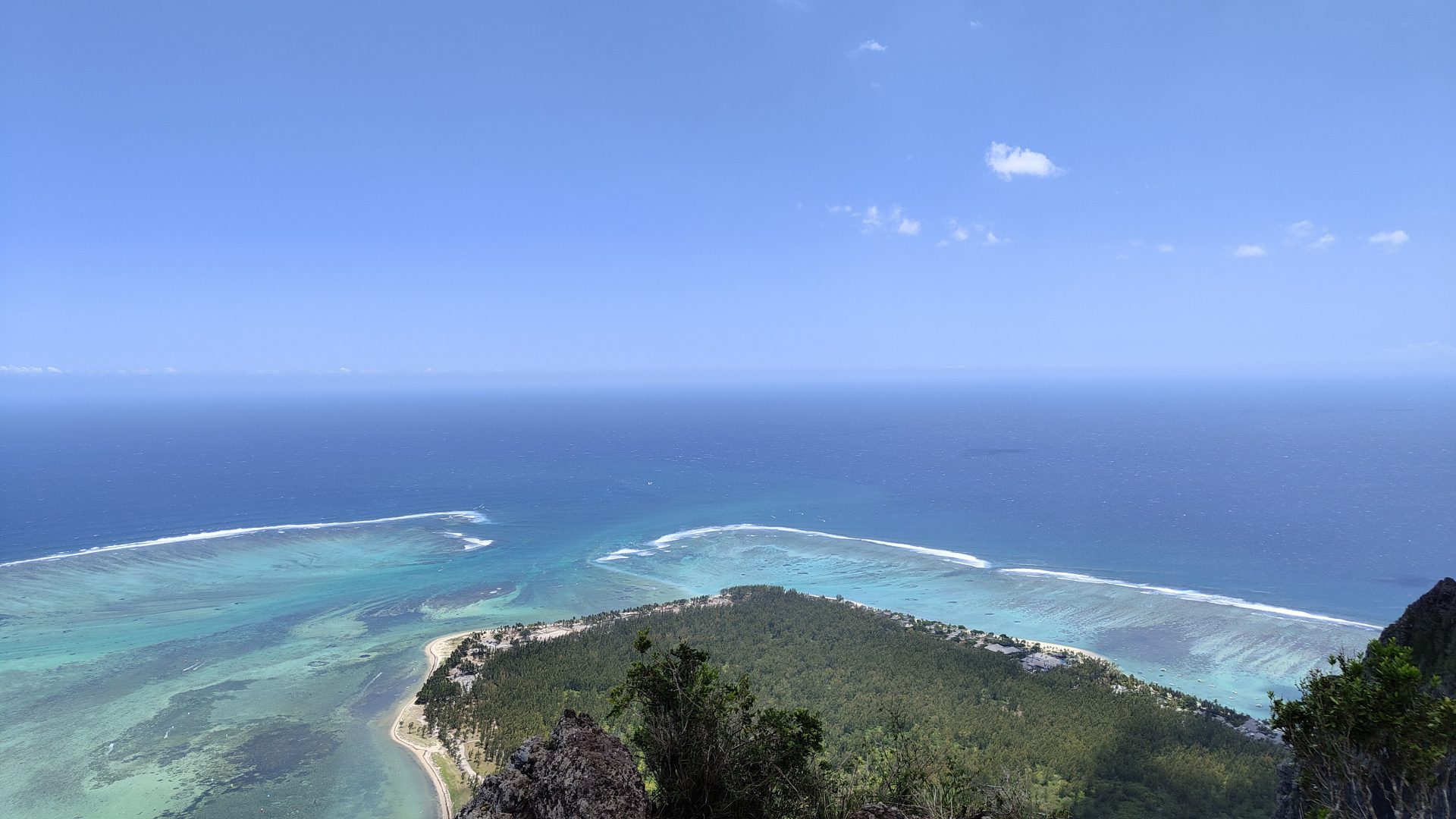 Ile Maurice Vue depuis Le Morne Brabant