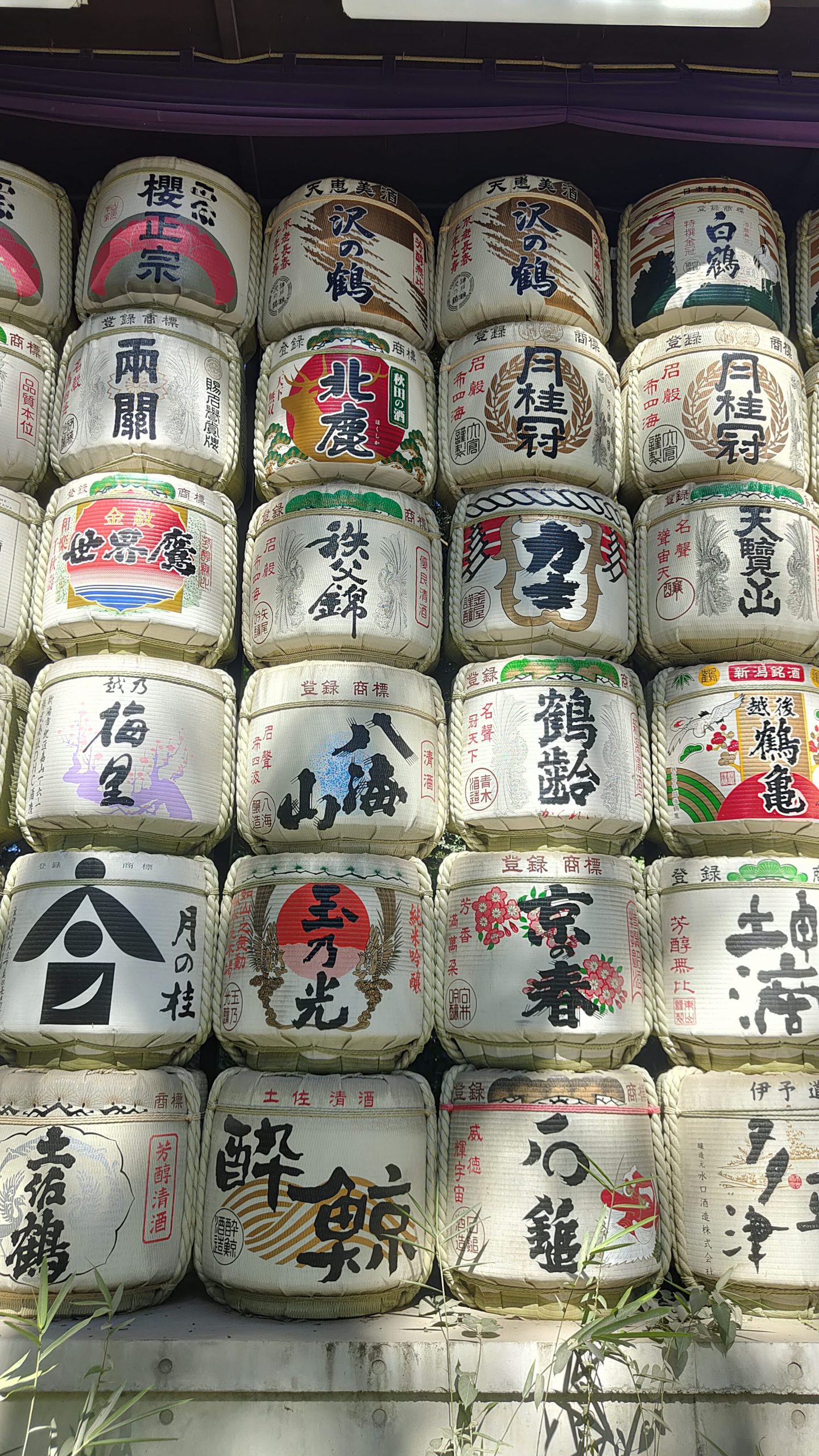 Des futs de saké au Meiji-jingu