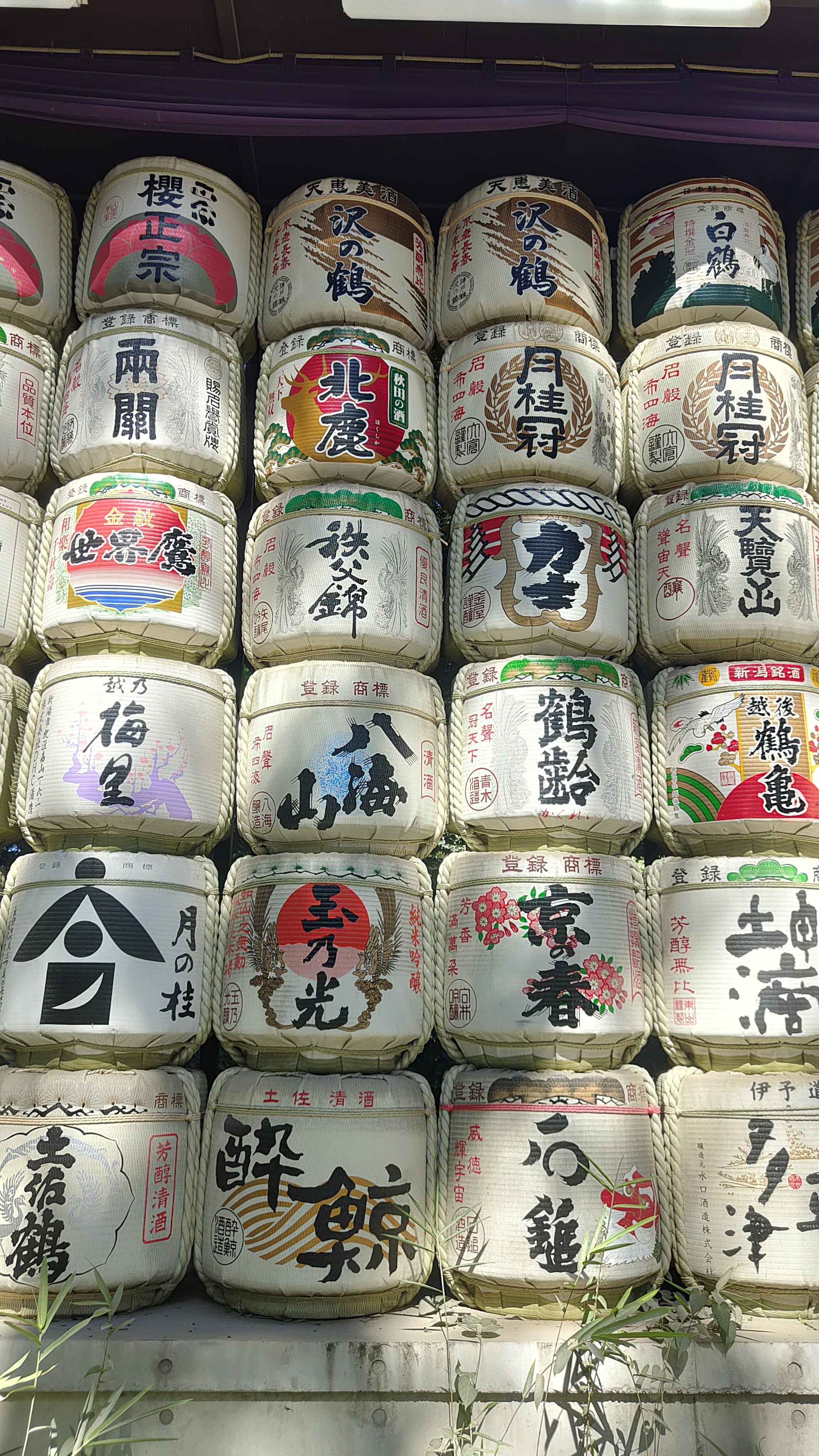 Des futs de saké au Meiji-jingu