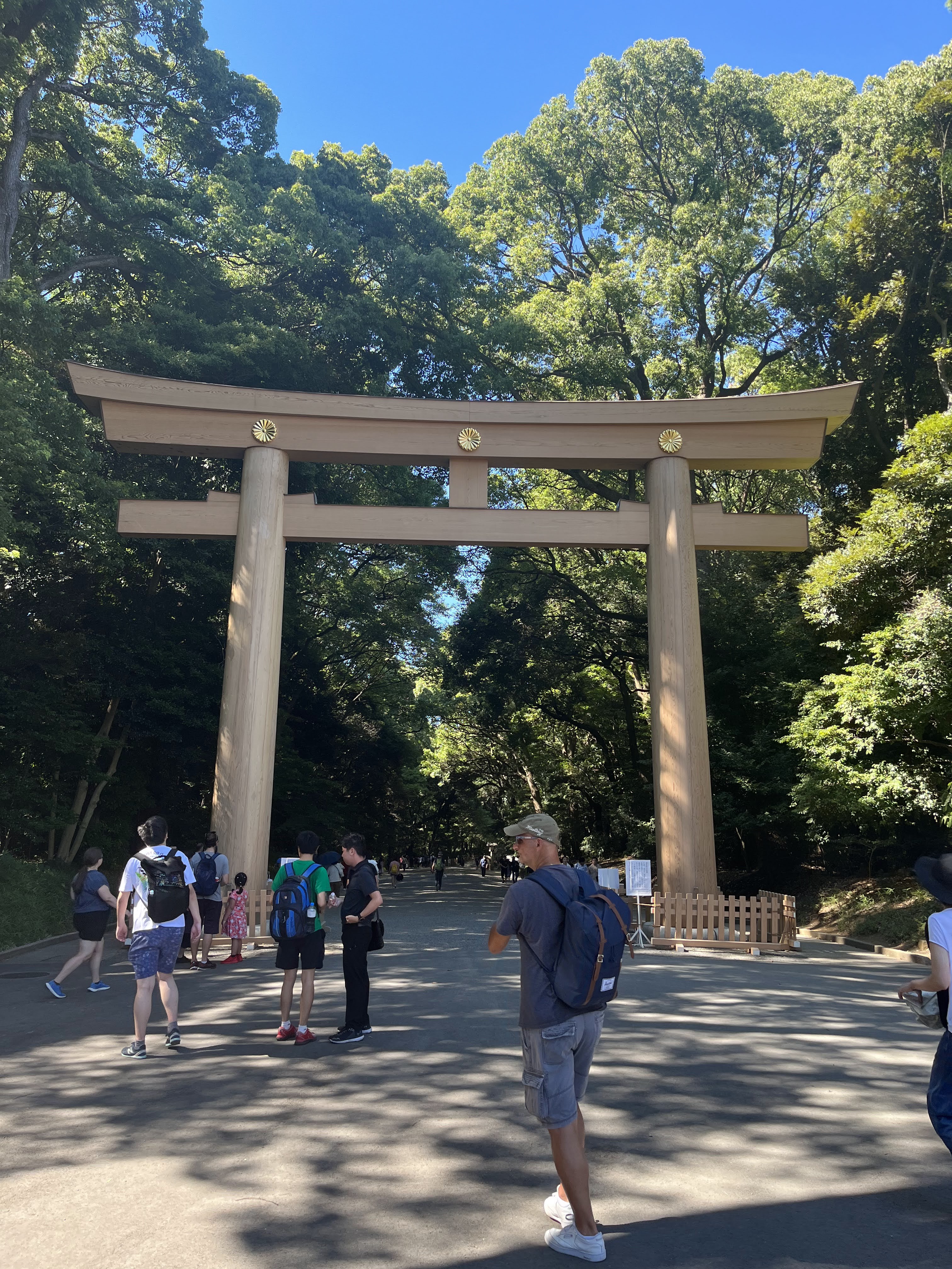 Allée vers le sanctuaire Meiji-jingu