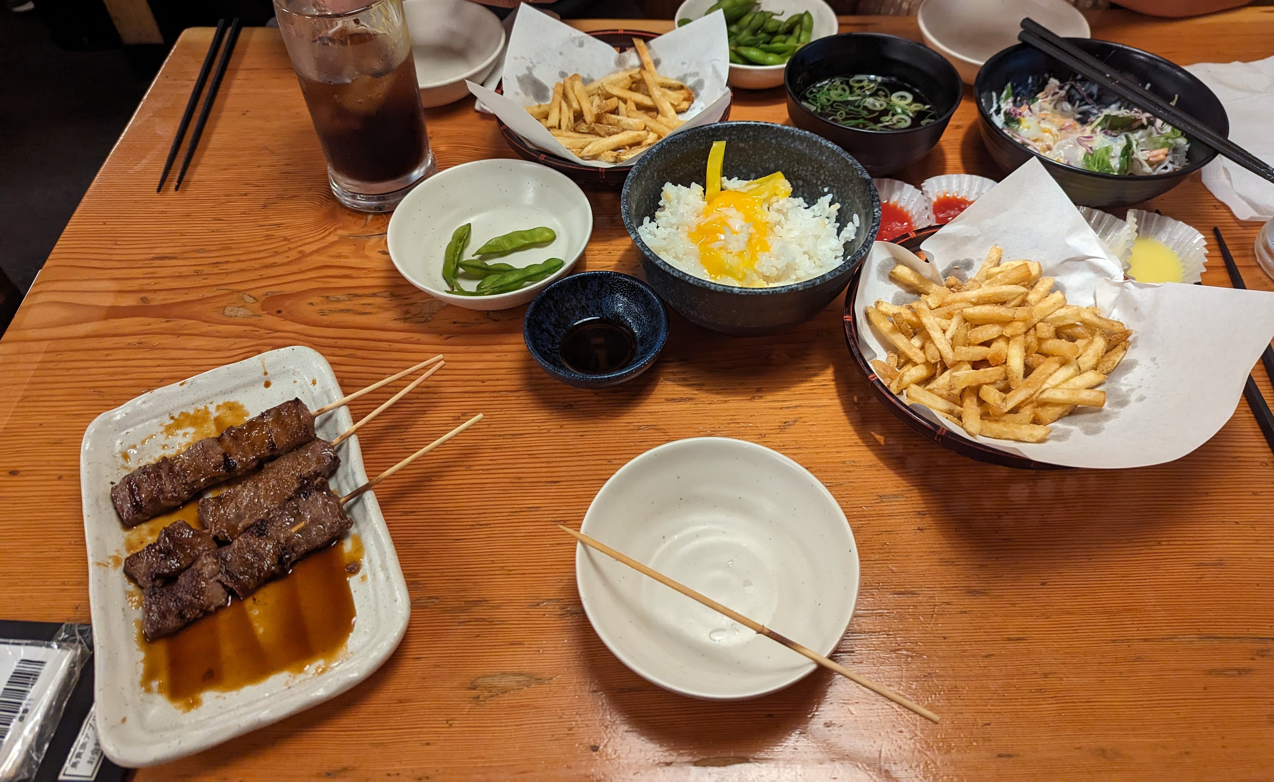 Yakitori et accompagnements au Torikizoku