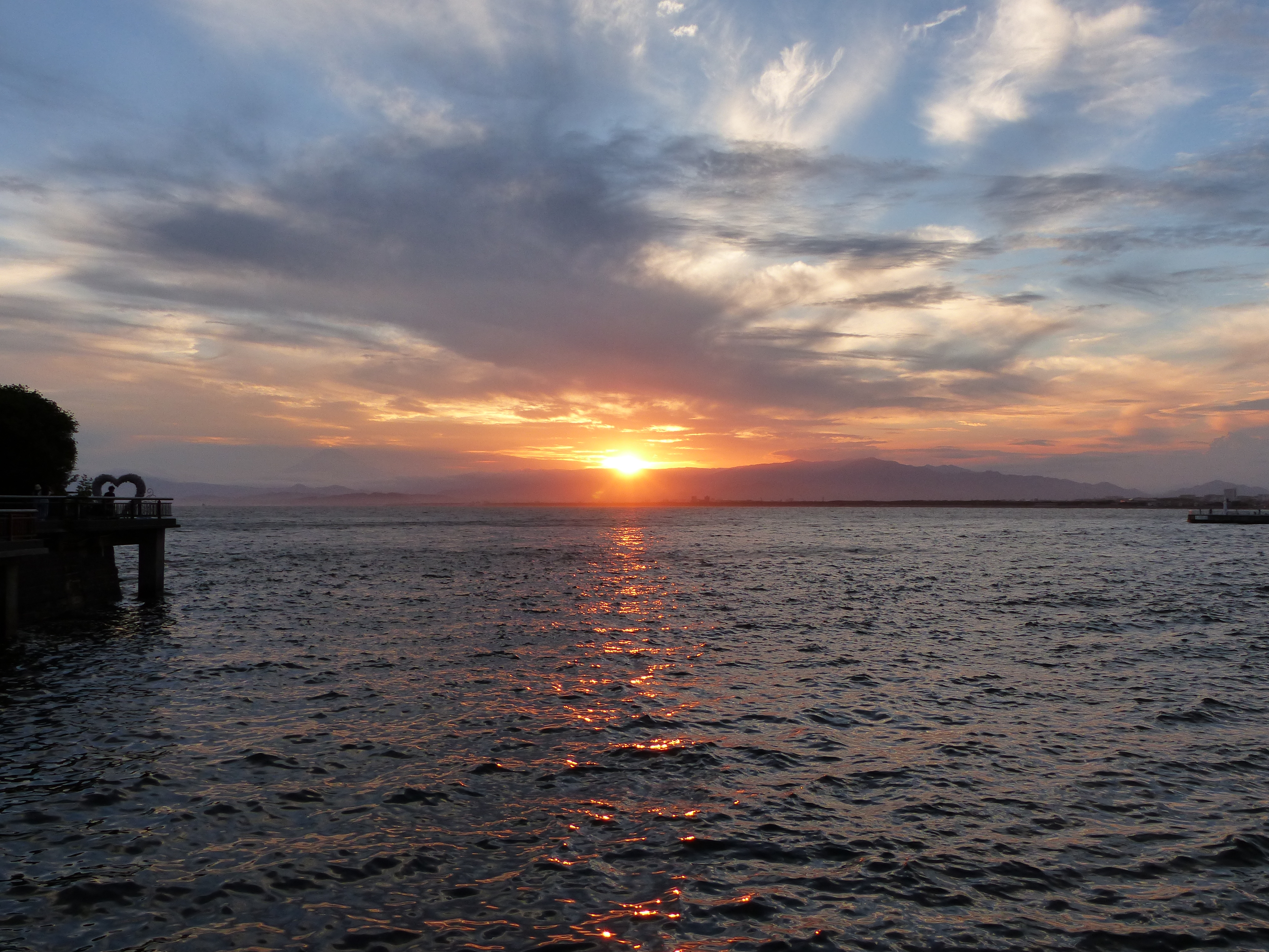 Coucher de soleil sur Enoshima