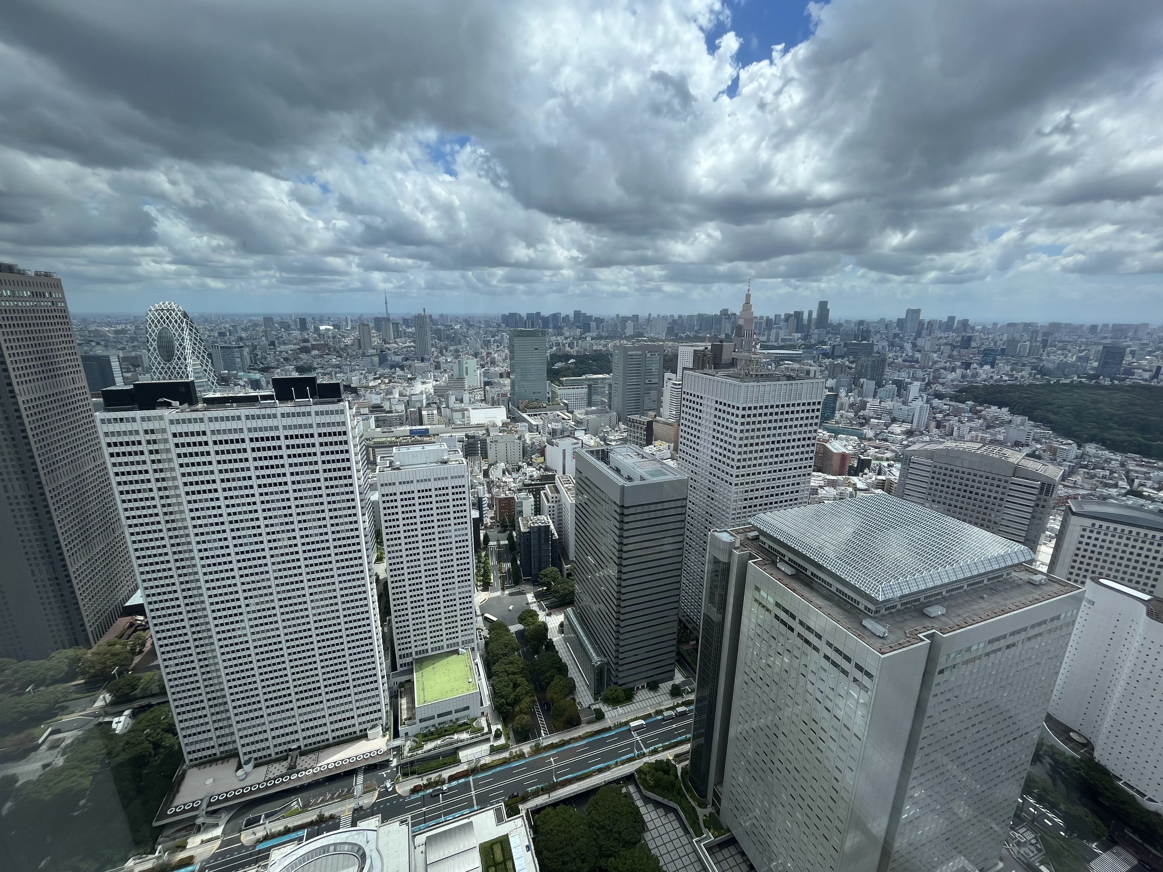Vue depuis le siège du gouvernement métropolitain de Tokyo