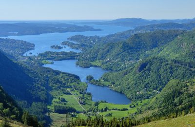Vue depuis la randonnée Ulriken Floyen