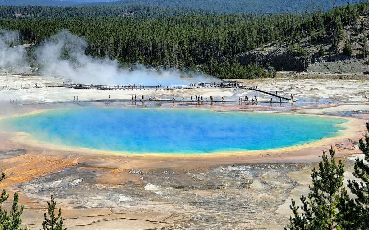 Yellowstone National Park Grand Prismatic Spring au Yellowstone