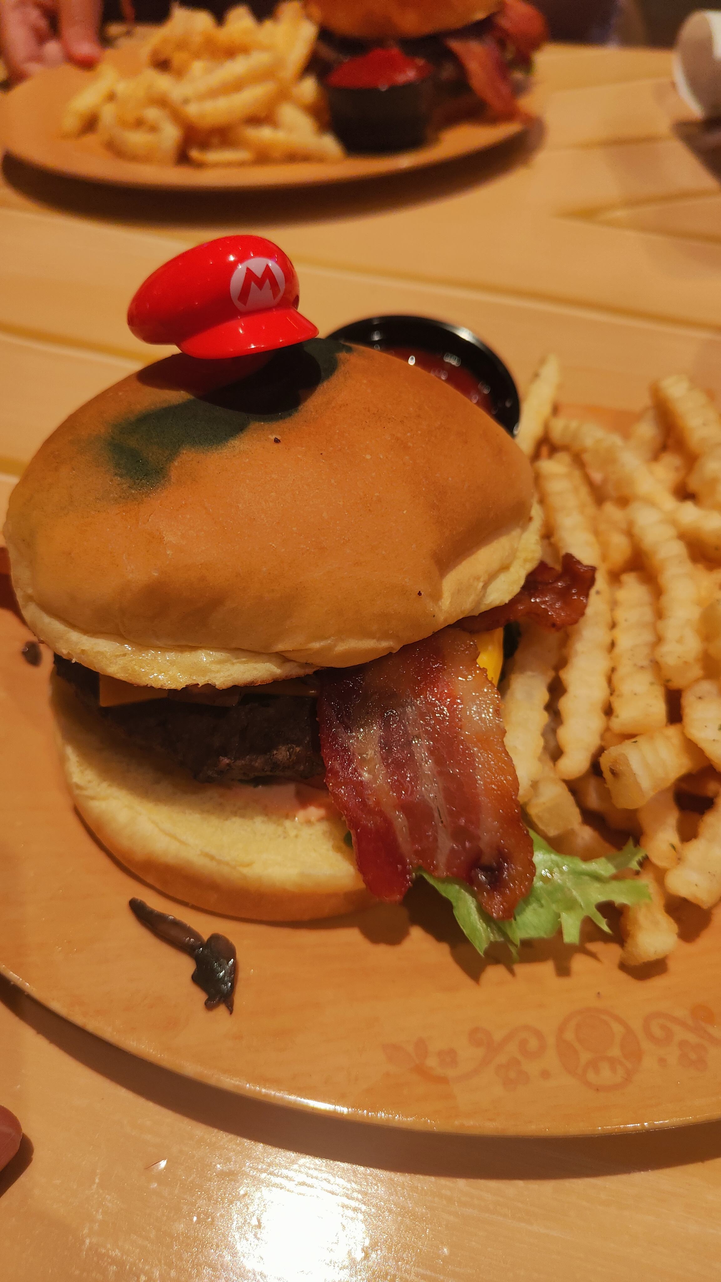 Mario Burger au Toadstool Café