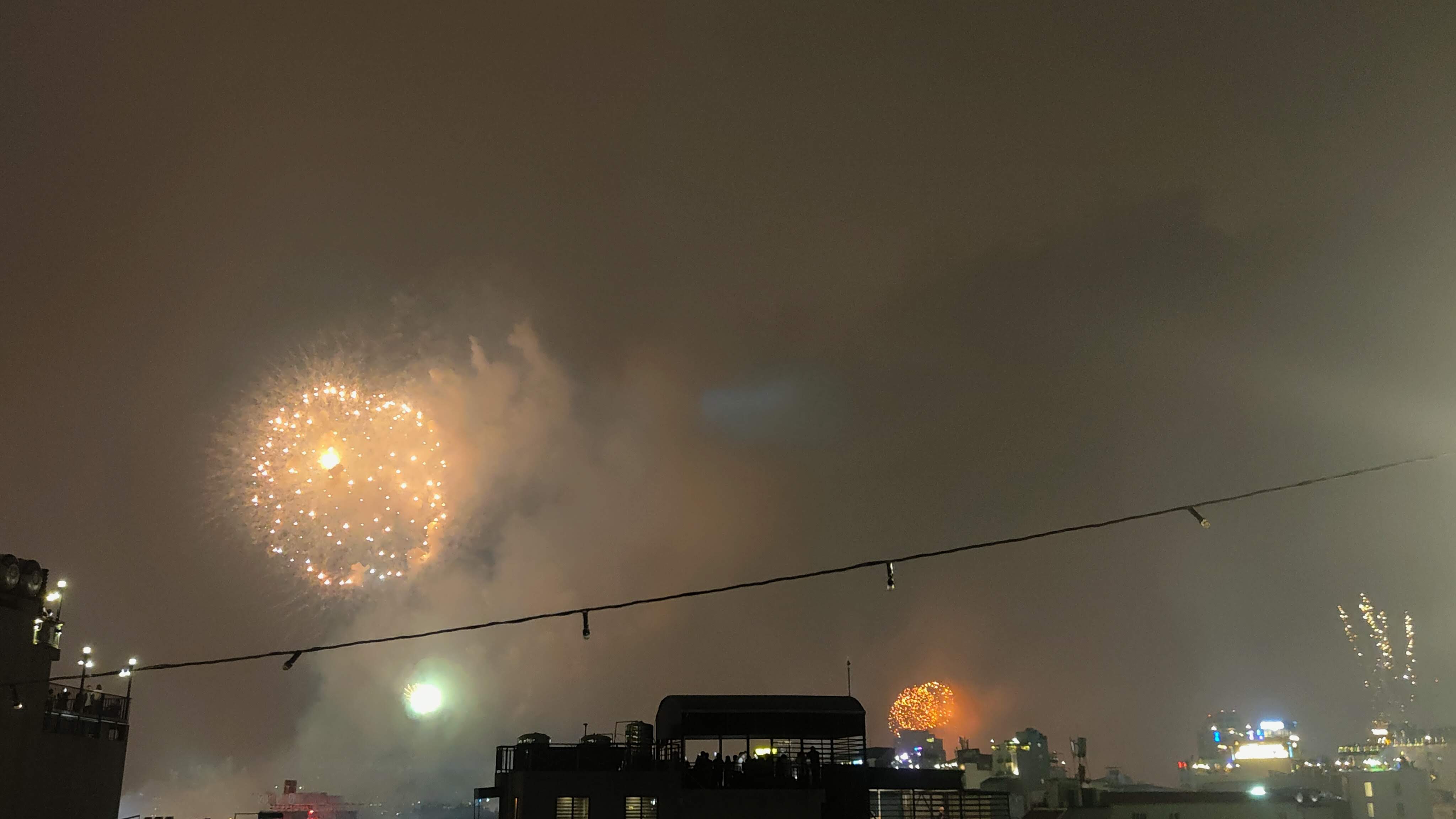 Feu d'artifice du Nouvel An à Hanoï